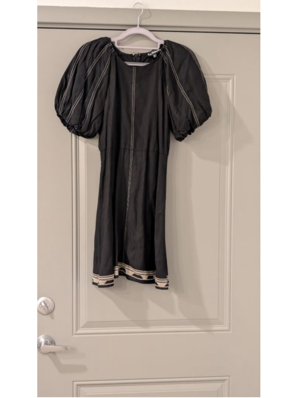 Women's En Saison Black & Beige Dress XS